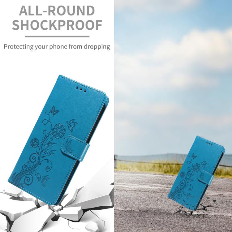 For Sony Xperia 1 VIII Embossed Butterfly Flowers Leather Phone Case