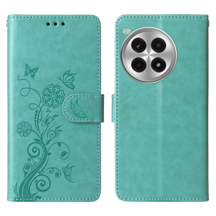 For OnePlus Ace 3 Pro 5G Embossed Butterfly Flowers Leather Phone Case