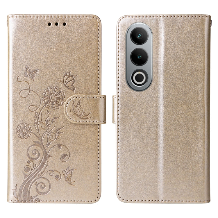 For OnePlus Ace 3V Embossed Butterfly Flowers Leather Phone Case
