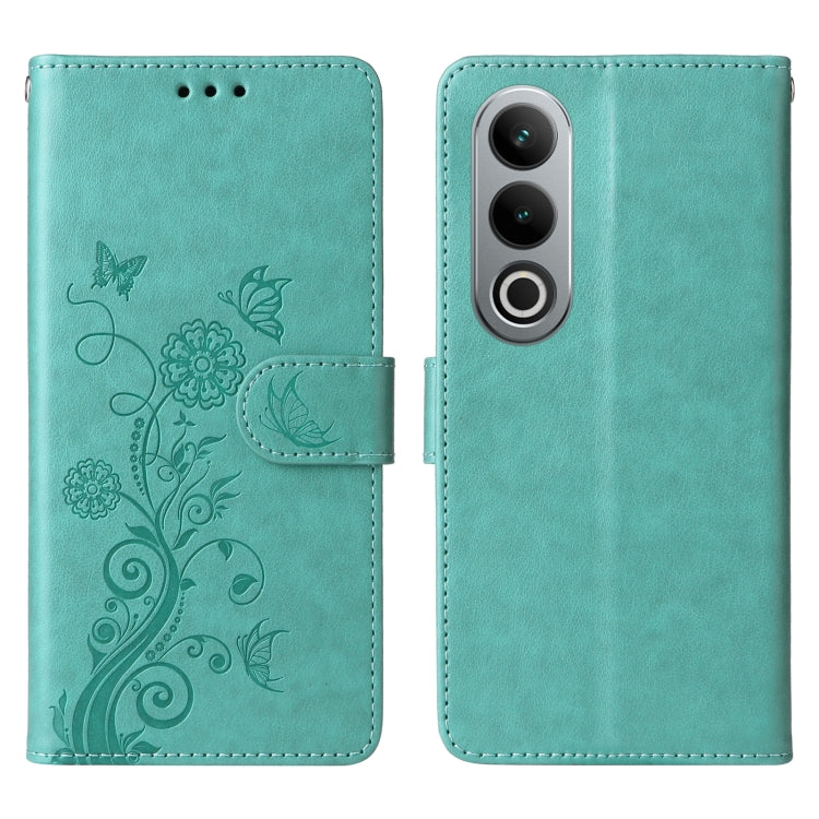 For OnePlus Ace 3V Embossed Butterfly Flowers Leather Phone Case