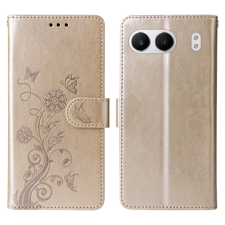 For OnePlus Nord 4 5G Embossed Butterfly Flowers Leather Phone Case