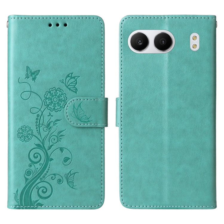 For OnePlus Nord 4 5G Embossed Butterfly Flowers Leather Phone Case