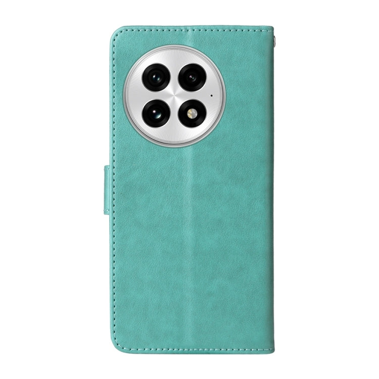 For OnePlus 13 Embossed Butterfly Flowers Leather Phone Case