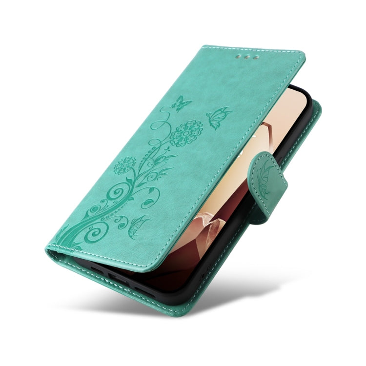 For OnePlus 13 Embossed Butterfly Flowers Leather Phone Case