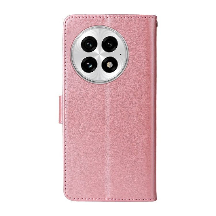 For OnePlus 13 Embossed Butterfly Flowers Leather Phone Case