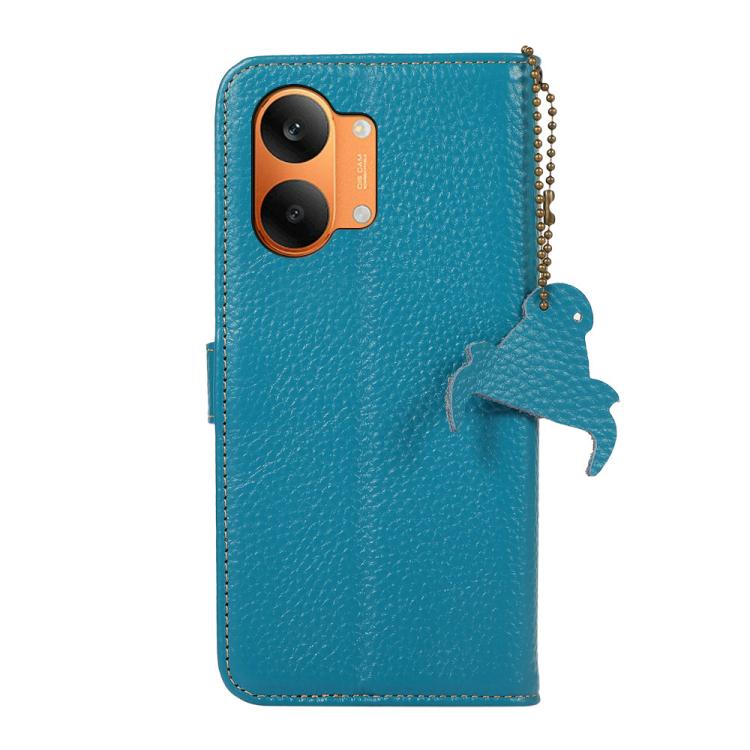 For Redmi Turbo 5 Max / Poco X8 Pro Max Genuine Leather Litchi Texture RFID Leather Phone Case