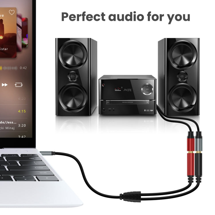 3m Gold Plated 3.5mm TRS Male to 2 x 6.35mm Female Laptop Y Splitter Adapter Audio Cable - Black