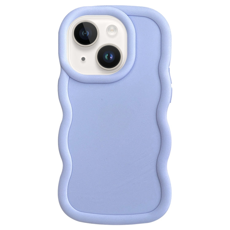 For iPhone 14 Big Wave Puff Shape TPU Phone Case