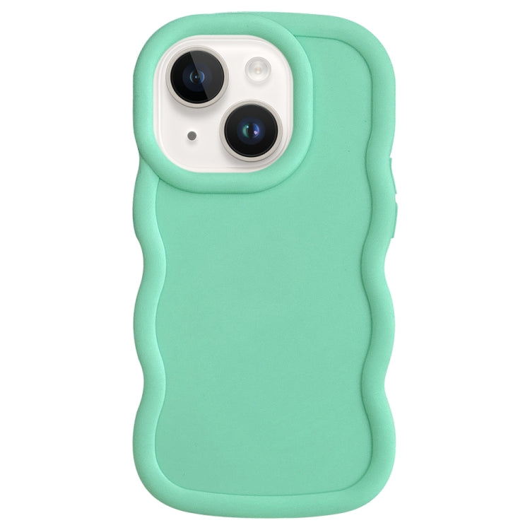 For iPhone 14 Big Wave Puff Shape TPU Phone Case