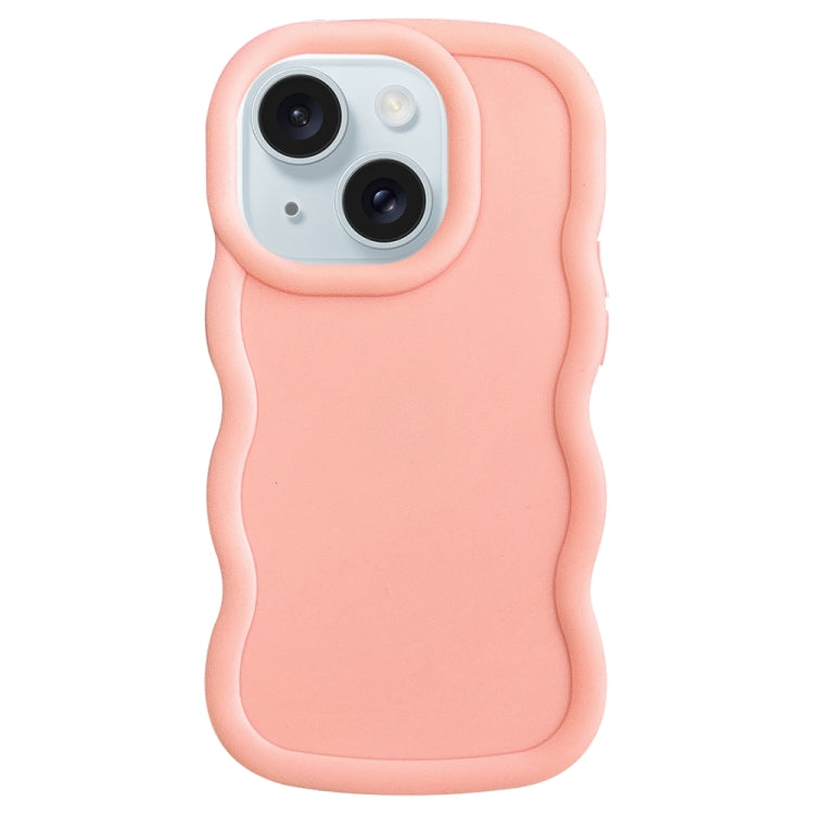 For iPhone 15 Big Wave Puff Shape TPU Phone Case