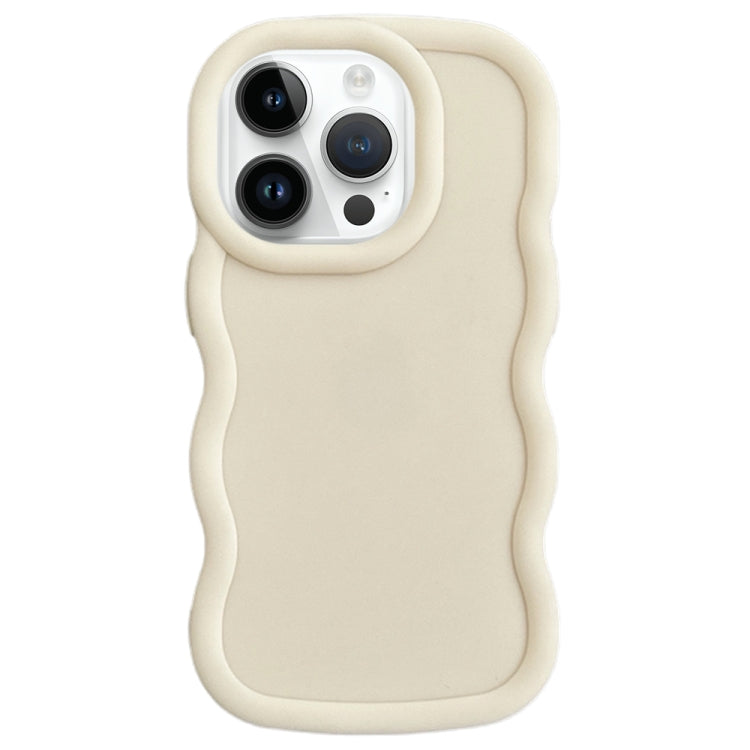 For iPhone 15 Pro Big Wave Puff Shape TPU Phone Case