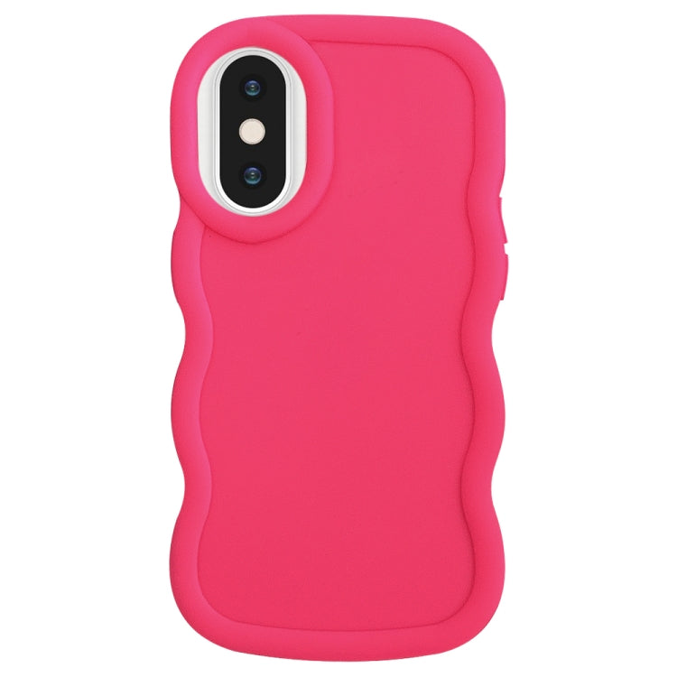 For iPhone X / XS Big Wave Puff Shape TPU Phone Case