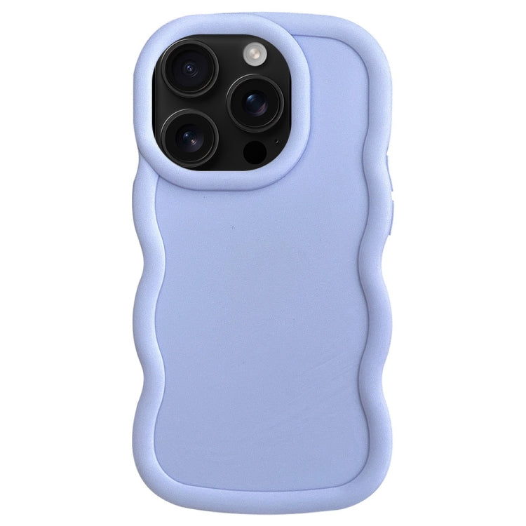 For iPhone 16 Pro Max Big Wave Puff Shape TPU Phone Case