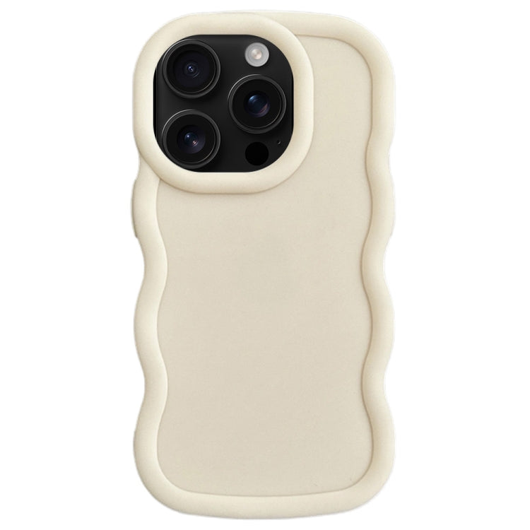 For iPhone 16 Pro Max Big Wave Puff Shape TPU Phone Case