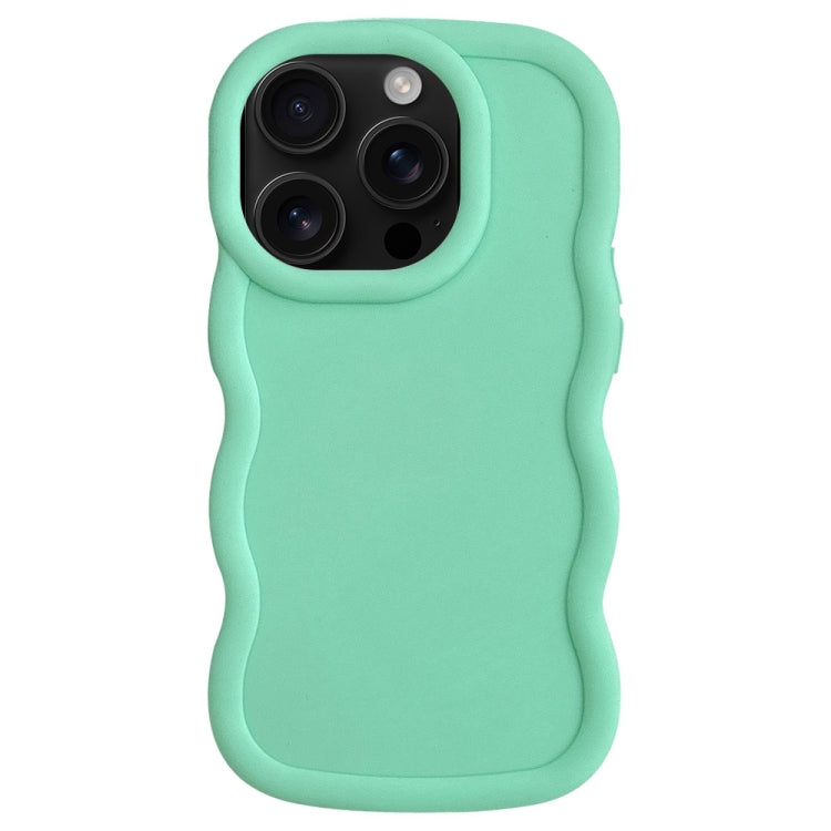 For iPhone 16 Pro Max Big Wave Puff Shape TPU Phone Case