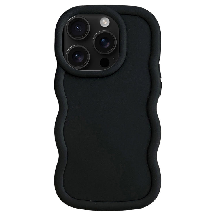 For iPhone 16 Pro Max Big Wave Puff Shape TPU Phone Case