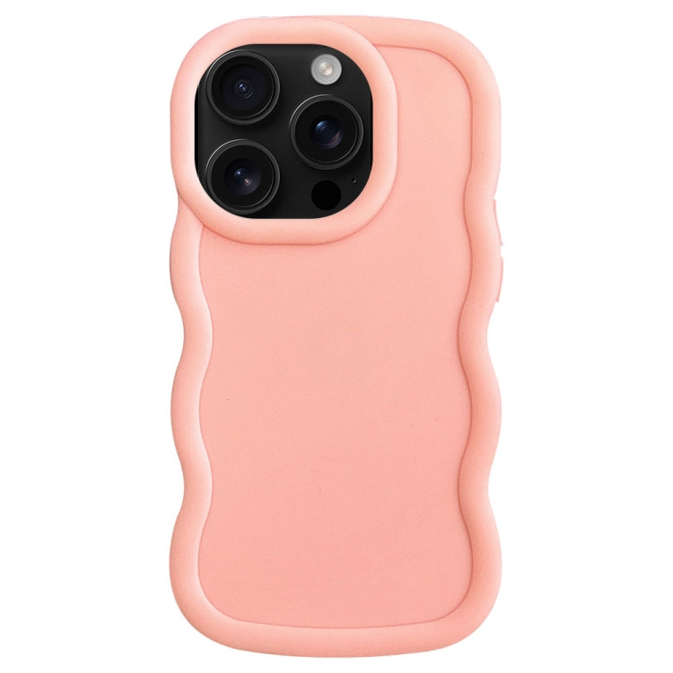 For iPhone 16 Pro Big Wave Puff Shape TPU Phone Case