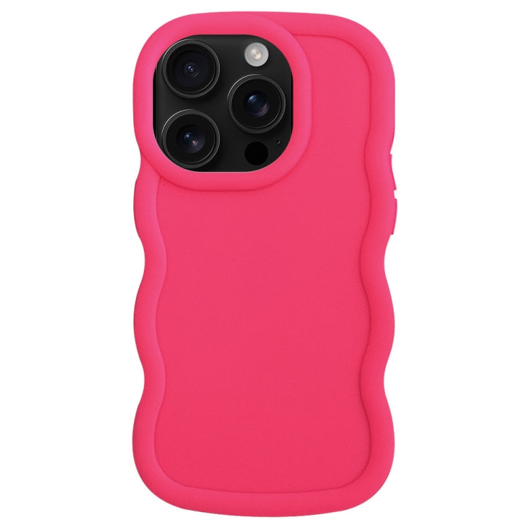 For iPhone 16 Pro Big Wave Puff Shape TPU Phone Case