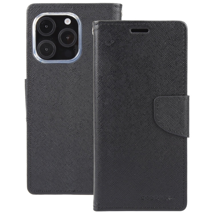 For iPhone 16 Pro Max GOOSPERY FANCY DIARY Cross Texture Leather Phone Case