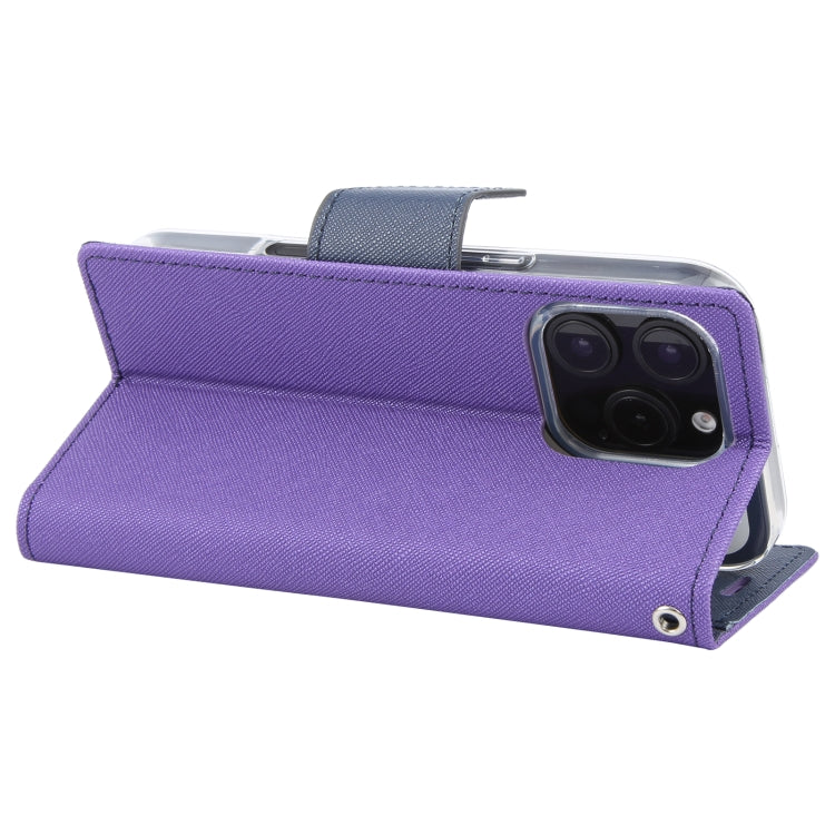 For iPhone 16 Pro Max GOOSPERY FANCY DIARY Cross Texture Leather Phone Case