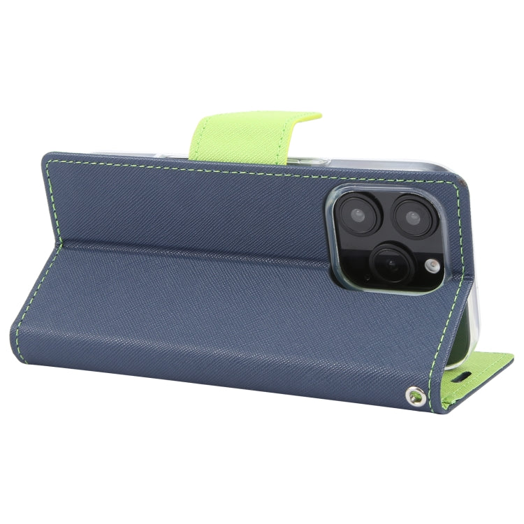 For iPhone 16 Pro GOOSPERY FANCY DIARY Cross Texture Leather Phone Case