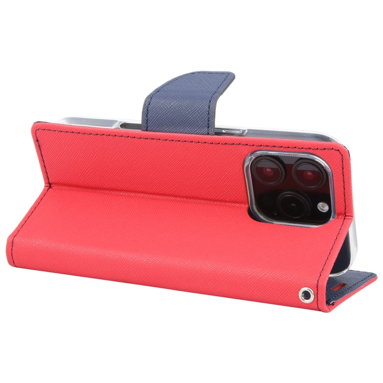 For iPhone 16 Pro GOOSPERY FANCY DIARY Cross Texture Leather Phone Case