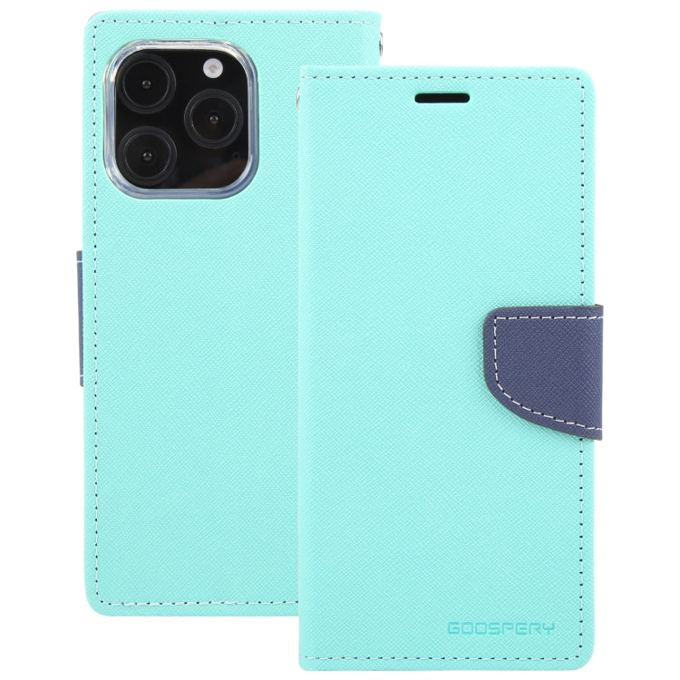 For iPhone 16 Pro GOOSPERY FANCY DIARY Cross Texture Leather Phone Case