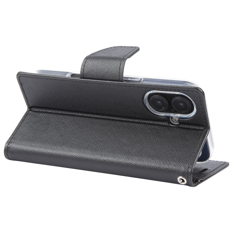 For iPhone 16 Plus GOOSPERY FANCY DIARY Cross Texture Leather Phone Case