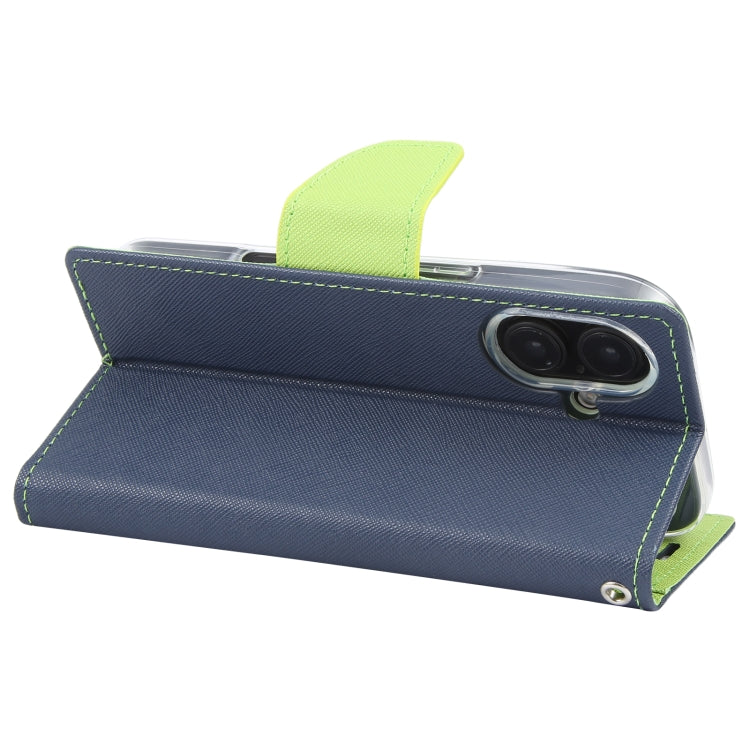 For iPhone 16 Plus GOOSPERY FANCY DIARY Cross Texture Leather Phone Case