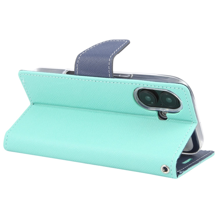 For iPhone 16 Plus GOOSPERY FANCY DIARY Cross Texture Leather Phone Case