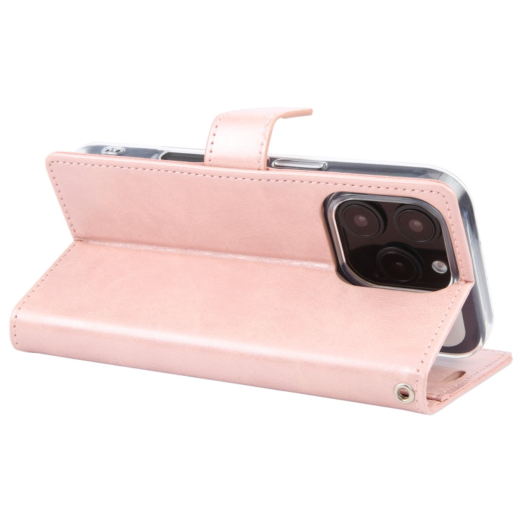 For iPhone 16 Pro GOOSPERY BLUE MOON Crazy Horse Texture Leather Phone Case