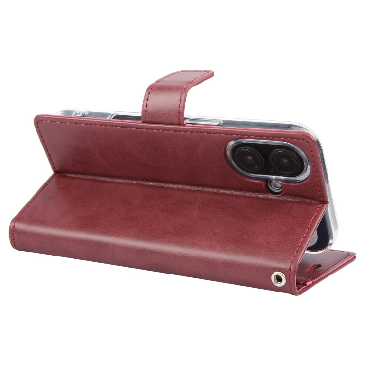 For iPhone 16 GOOSPERY BLUE MOON Crazy Horse Texture Leather Phone Case