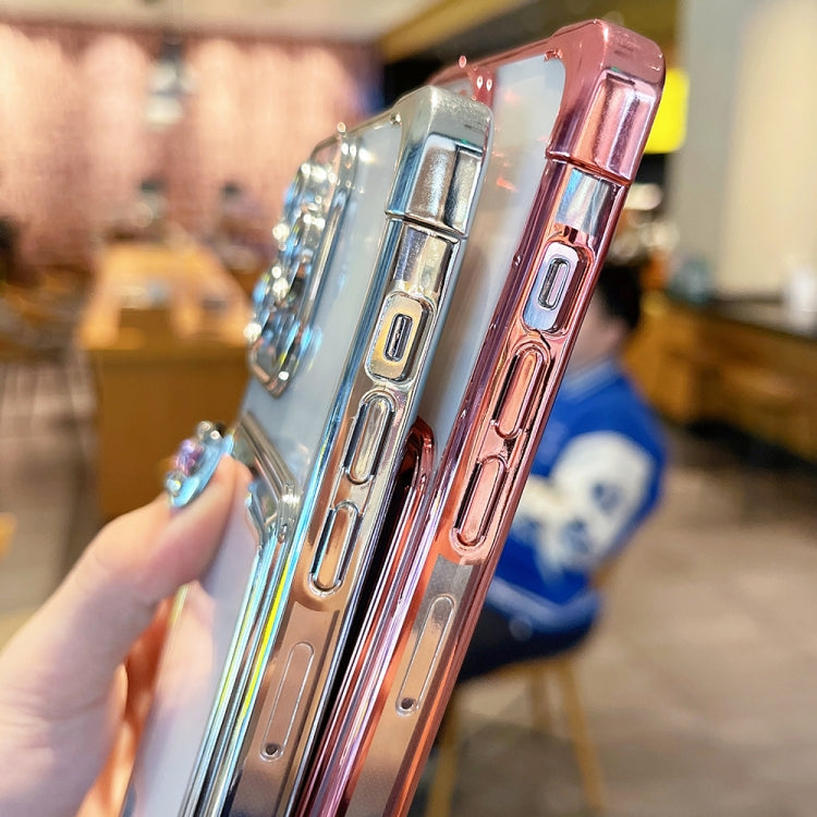 For iPhone 12 Electroplating Card Slot TPU Phone Case