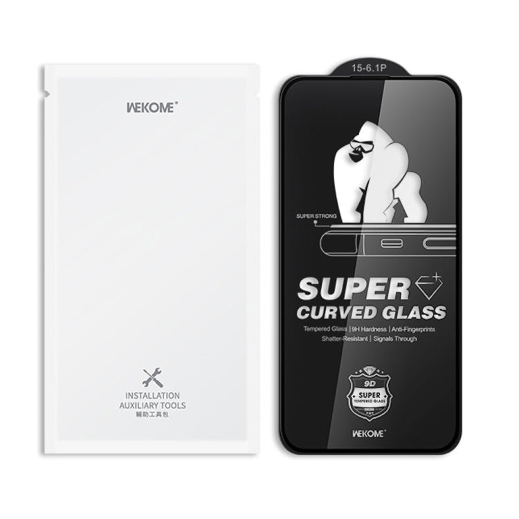For iPhone 16 Pro WK WTP-093 King Kong 6D Curved 360 Degree Privacy Tempered Glass Film
