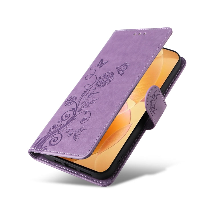 For Xiaomi Poco X6 Pro / Redmi K70E Embossed Butterfly Flowers Leather Phone Case