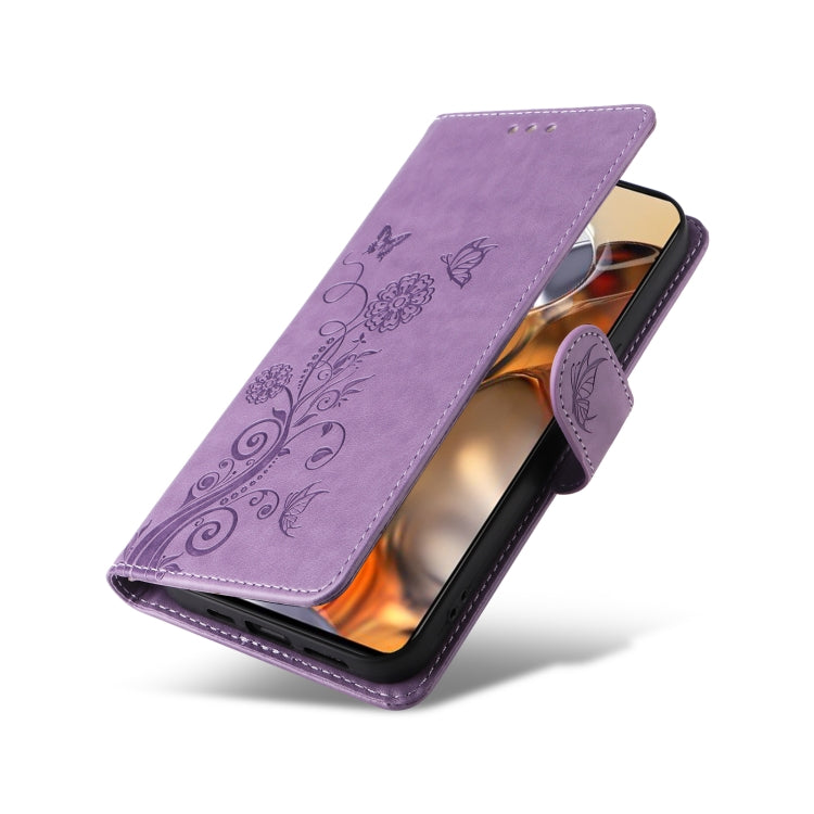 For Xiaomi Mi 11T / 11T Pro Embossed Butterfly Flowers Leather Phone Case