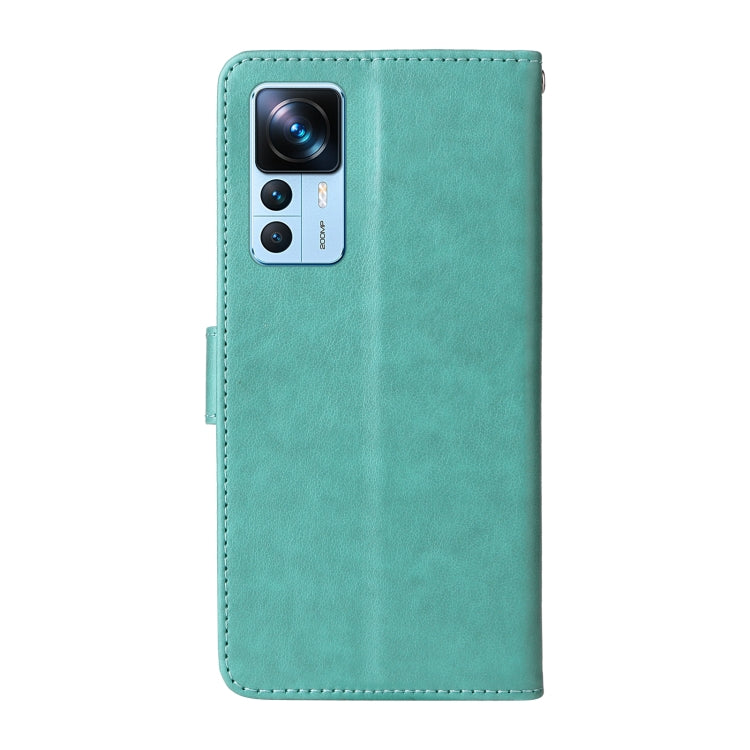 For Xiaomi 12T / 12T Pro / Redmi K50 Ultra Embossed Butterfly Flowers Leather Phone Case