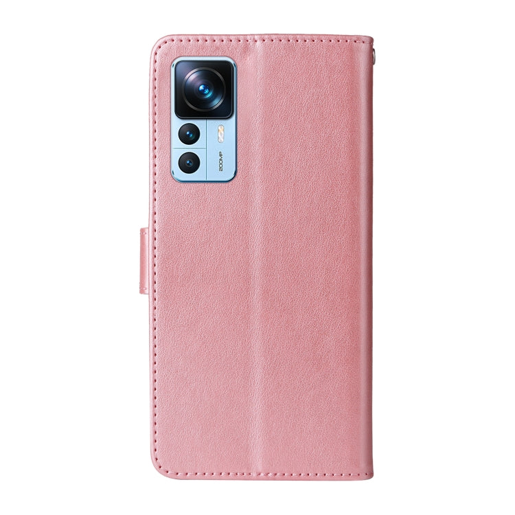 For Xiaomi 12T / 12T Pro / Redmi K50 Ultra Embossed Butterfly Flowers Leather Phone Case