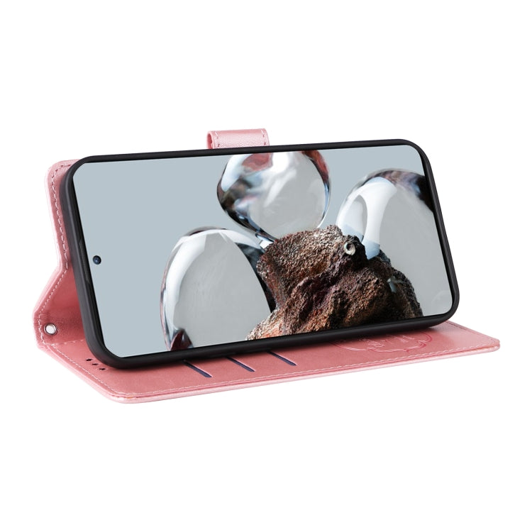 For Xiaomi 12T / 12T Pro / Redmi K50 Ultra Embossed Butterfly Flowers Leather Phone Case