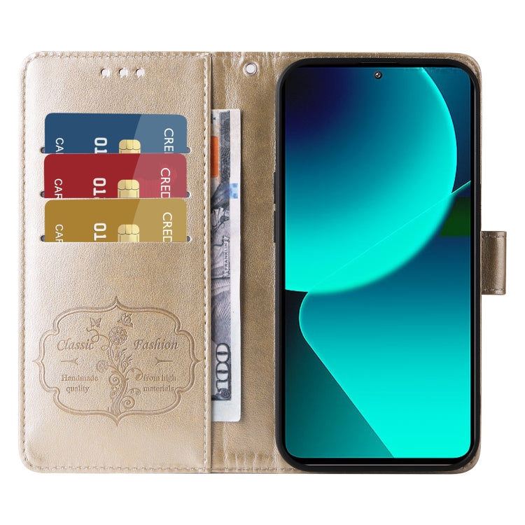 For Xiaomi 13T / 13T Pro / Redmi K60 Ultra Embossed Butterfly Flowers Leather Phone Case