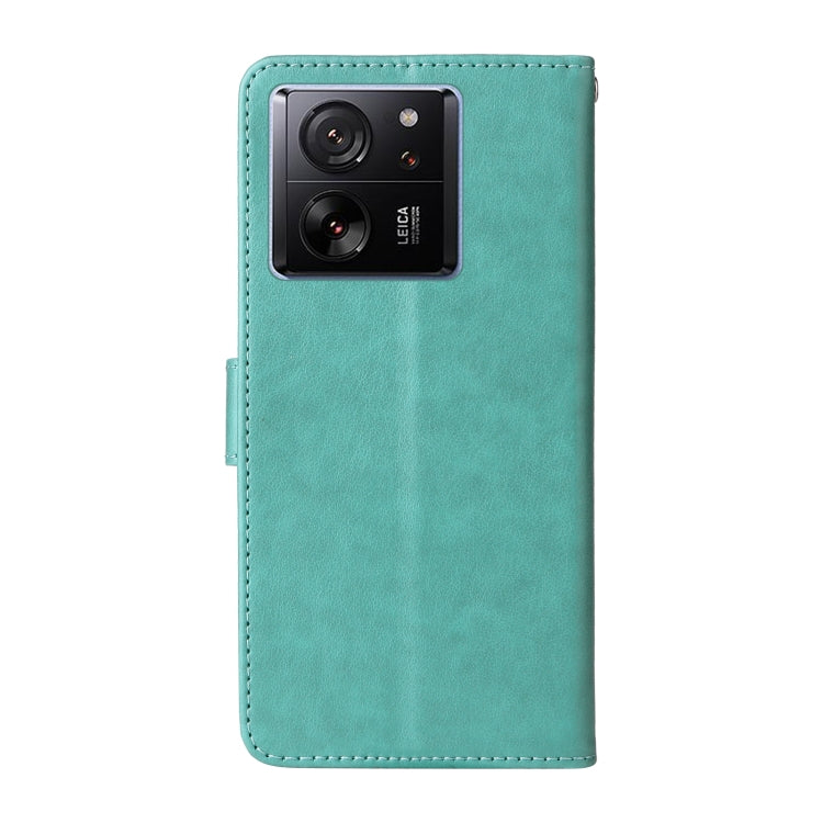 For Xiaomi 13T / 13T Pro / Redmi K60 Ultra Embossed Butterfly Flowers Leather Phone Case
