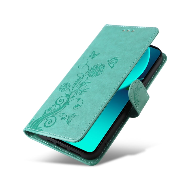 For Xiaomi 13T / 13T Pro / Redmi K60 Ultra Embossed Butterfly Flowers Leather Phone Case