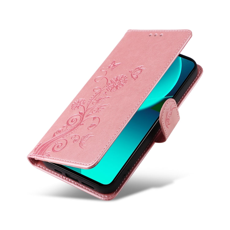 For Xiaomi 13T / 13T Pro / Redmi K60 Ultra Embossed Butterfly Flowers Leather Phone Case