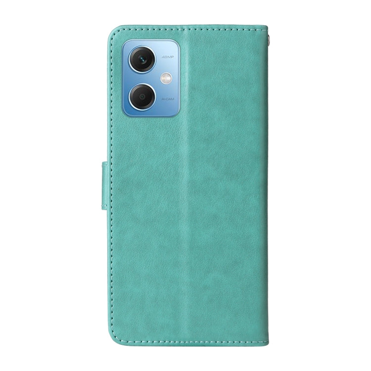For Xiaomi Poco X5 5G Embossed Butterfly Flowers Leather Phone Case