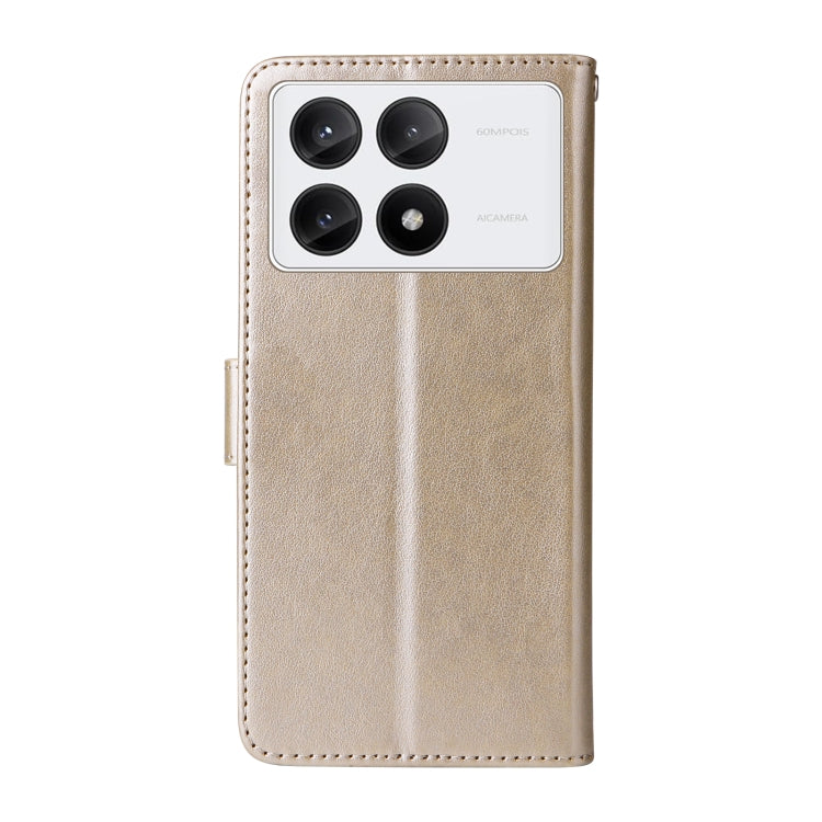For Xiaomi Poco F6 Pro Embossed Butterfly Flowers Leather Phone Case