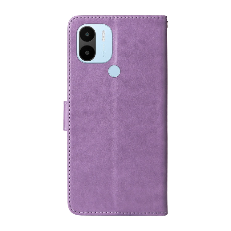For Xiaomi Poco C50 / C51 Embossed Butterfly Flowers Leather Phone Case