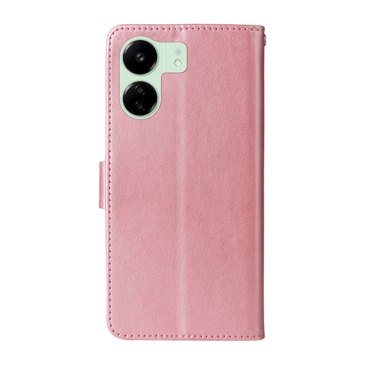 For Xiaomi Poco C65 / M6 5G Embossed Butterfly Flowers Leather Phone Case