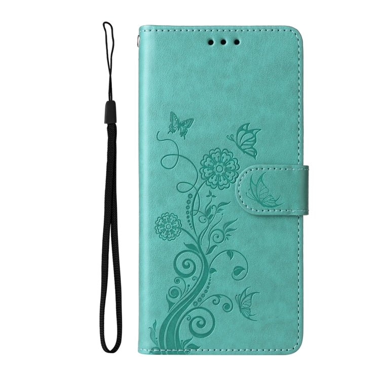 For Xiaomi Poco M6 4G Embossed Butterfly Flowers Leather Phone Case