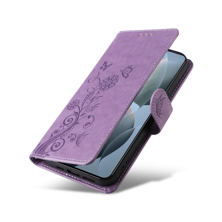 For Xiaomi 14T Embossed Butterfly Flowers Leather Phone Case