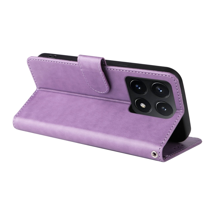 For Xiaomi 14T Embossed Butterfly Flowers Leather Phone Case